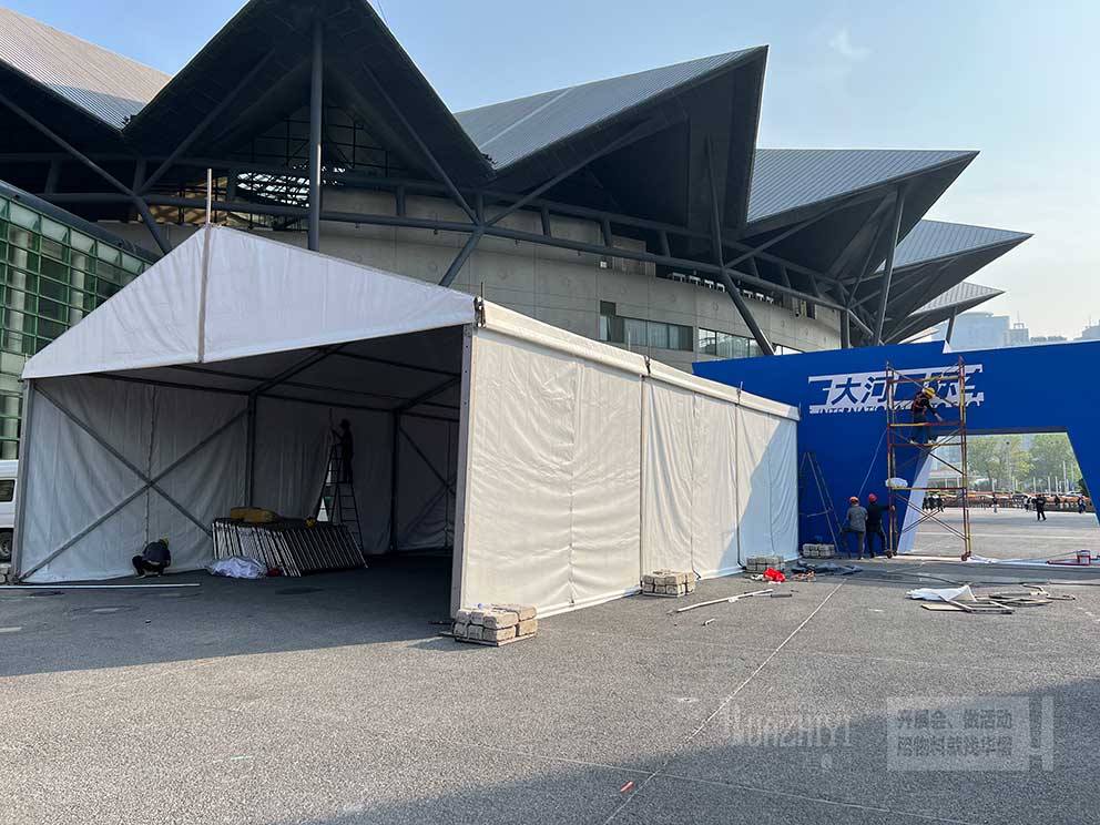 華熠廠家出租會(huì)展中心大河車展安檢篷房