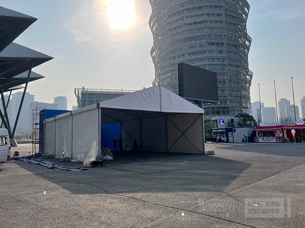 華熠廠家出租會(huì)展中心大河車展安檢篷房