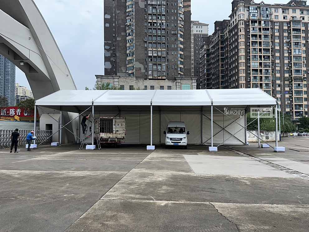 鄭州篷房出租搭建一汽大眾活動展篷