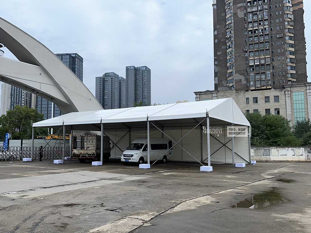 鄭州篷房出租搭建一汽大眾活動展篷